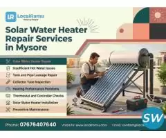 Solar Water Heater Services in Mysore by LocalRamu