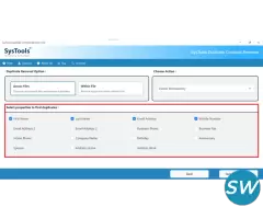 SysTools Duplicate Contacts Remover Software