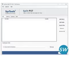 SysTools PST Splitter: Split Large PST Files