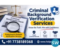 Criminal Background Verification Services