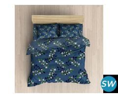 Cotton Double Bedsheet with 2 Pillow Covers - 1