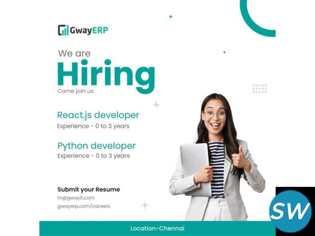 Hiring Software Developer and React Js Developer - 1