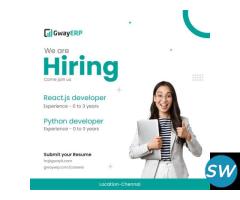 Hiring Software Developer and React Js Developer