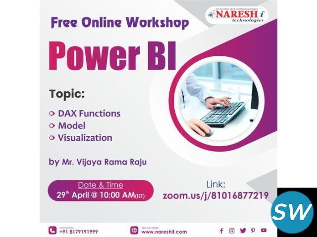 Free Online Workshop On Power BI - NareshIT - 1