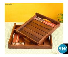 Buy Beautiful Serving Trays Online - Wooden, Bamboo and MDF Trays - 1