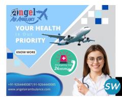 Opt Air and Train Ambulance in Jabalpur by Angel with Advanced Life Support Facilities
