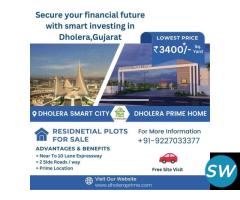 BOOK YOUR PLOT AT JUST 4 LAKH IN DHOLERA SMART CITY - 1