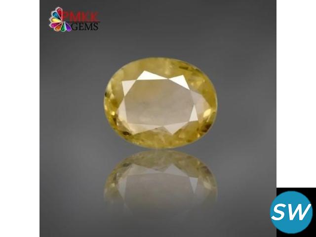 Get Yellow Sapphire (Kanakpushyaragam) Stone - 1