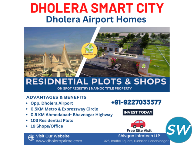 Prime Location Residential Plot in Dholera smart city - 1