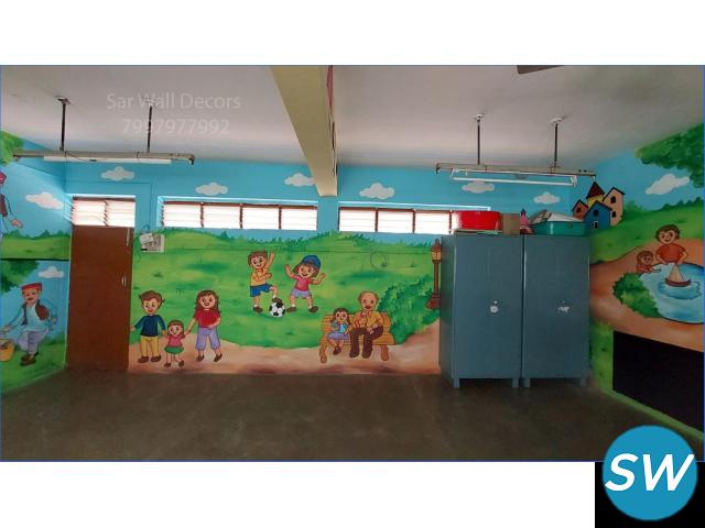 Kids Play School Wall Painting From ECIL - 1