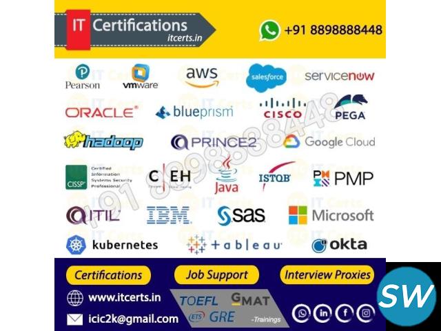 All IT Certifications / Work supports : +91 8898888448 - 1