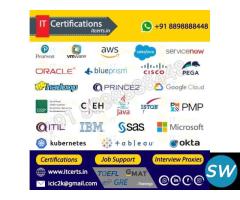 All IT Certifications / Work supports : +91 8898888448
