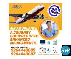 Take the Right Class ICU Air Ambulance Service in Guwahati by Angel at Low Cost