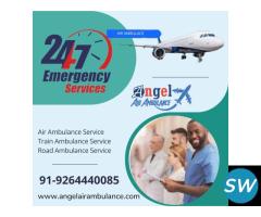 Get the ICU Air Ambulance Service in Ranchi by Angel with Medical Team