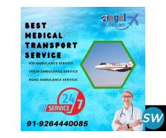 Book Angel Air Ambulance  from Varanasi with All Comfort at Affordable Cost