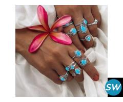 Turquoise Ring: Wholesale Silver Gemstone Turquoise Ring