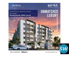2 BHK flats for sale in Kompally | Myra Project - 1