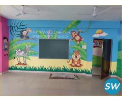Cartoon Wall Painting for Play School