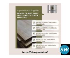Importers and Suppliers of Mild Steel Sheets, Plates and Coils | Bhavy