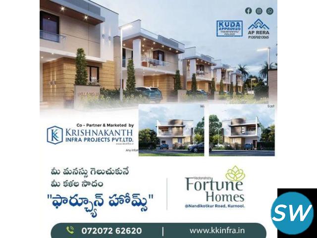 Make Your Dream Home a Reality: Vedansha's Fortune Homes 3BHK and 4BHK Duplex Villas with Home Theat - 1