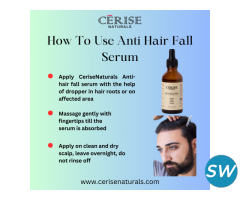 How to use Anti hair fall serum?