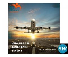 Take Vedanta Air Ambulance Service in Chennai with Life-Care Advanced Ventilator Setup - 1