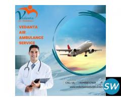 Take Vedanta Air Ambulance Service in Gorakhpur  with Life-Care Healthcare Team - 1