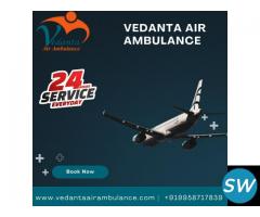 Take Vedanta Air Ambulance Service in Bhopal with an Updated Ventilator Setup - 1