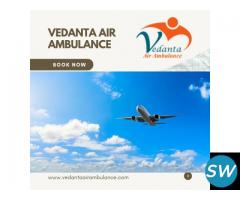 Select Life-Saving Vedanta Air Ambulance Service in Siliguri with ICU Facilities