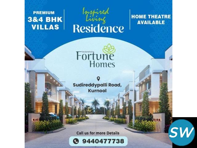 Vedansha's Fortune Homes 3BHK and 4BHK Duplex Villas with Home Theater Near Sudi - 1