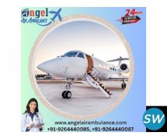 Hire Ventilator Support Angel Air Ambulance Service in Patna at Low-Fare - 1