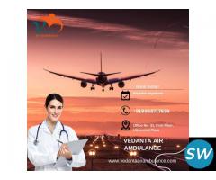 Take Advanced Vedanta Air Ambulance Service in Varanasi with Immediate Patient Transfer - 1