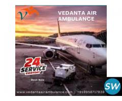 Take Advanced Vedanta Air Ambulance Service in Bhubaneswar with Updated Medical Machine - 1