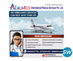 Bed-To-Bed Shifting Is Completely Filled With All Facilities In Aeromed Air Ambulance Service In Guw