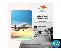 Avail of Advanced Vedanta Air Ambulance Service in Mumbai for Care of Patient Move - 1