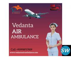 Get Advanced Vedanta Air Ambulance Service in Bhopal for Life-care Medical Machine