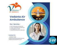 Avail of Vedanta Air Ambulance Service in Siliguri with Doctor Support Team