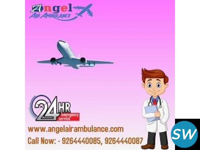 Obtain Angel  Air Ambulance Service in Muzaffarpur with Top-Level Medical Facilities - 1
