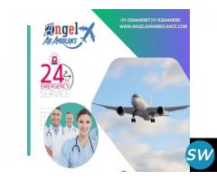 Book Angel Air Ambulance Service in Kolkata with Dedicated Paramedical Team