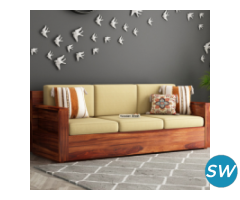 Elevate Your Living Space: Wooden Sofas Now at a Stunning 55% Off! - 1