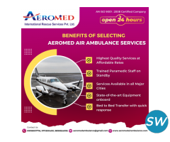 The Bed-To-Bed Transportation Has The Latest Facilities - Aeromed Air Ambulance Service In Ahmedabad