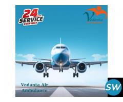 Hire Vedanta Air Ambulance Service in Bhopal with Life-Care Medical Equipment - 1