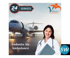 Get Life-saving Vedanta Air Ambulance Service in Siliguri with Advanced Medical Machine - 1