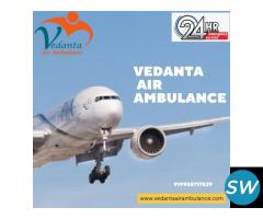 Choose Updated Vedanta Air Ambulance Service in Allahabad with Life-Care Ventilator Setup - 1