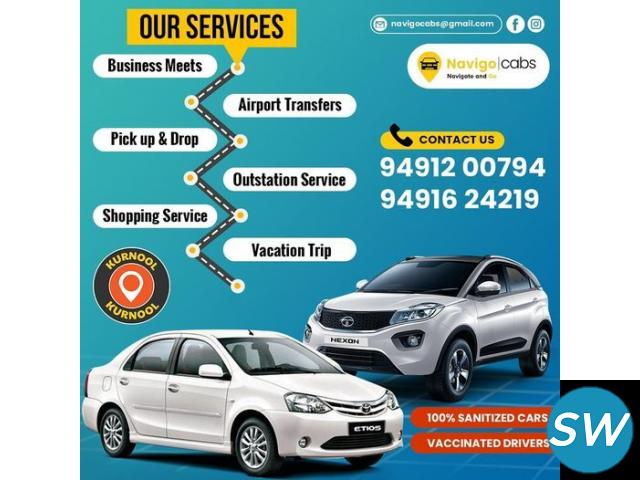 Cab services || Taxi services || Local taxi Services || 24/7 taxi services in Kurnool - 1