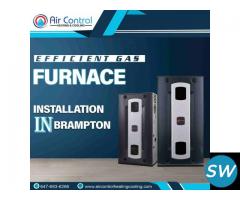 Efficient Gas Furnace Installation in Brampton