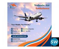 Hire Vedanta Air Ambulance Service in Bhubaneswar with Life-Care ICU Support - 1