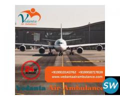 Select High-tech Vedanta Air Ambulance Service in Bhopal with ICU Facility