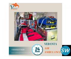Take Advanced Vedanta Air Ambulance Services in Raipur for Complete Medical Care - 1