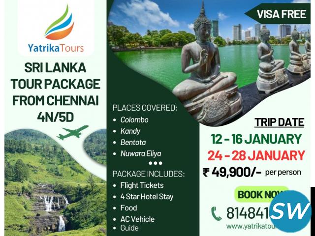 Srilanka Tour Package from Chennai - 1